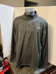 YAZAKI – Ogio Men’s LS 1/4 Zip Pullover XL Gray Black Heather Polyester