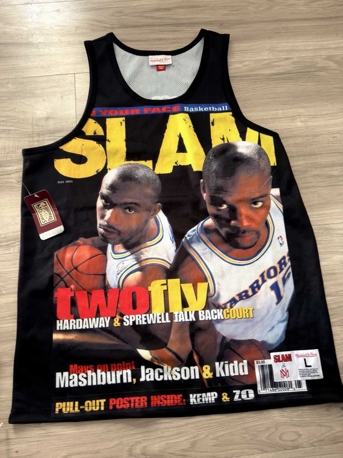 Mitchell & Ness Hardwood Classics Warriors SLAM Mesh Jersey Tank Black Men’s L gallery