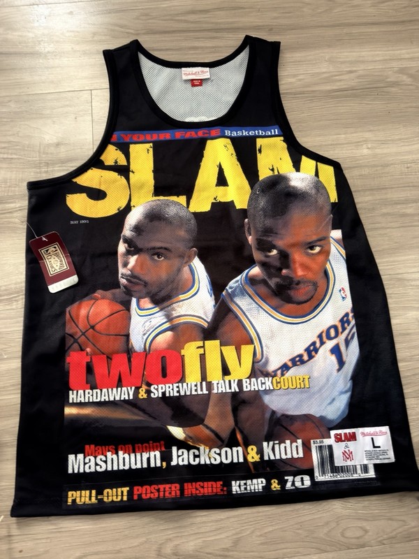 Mitchell & Ness Hardwood Classics Warriors SLAM Mesh Jersey Tank Black Men’s L gallery