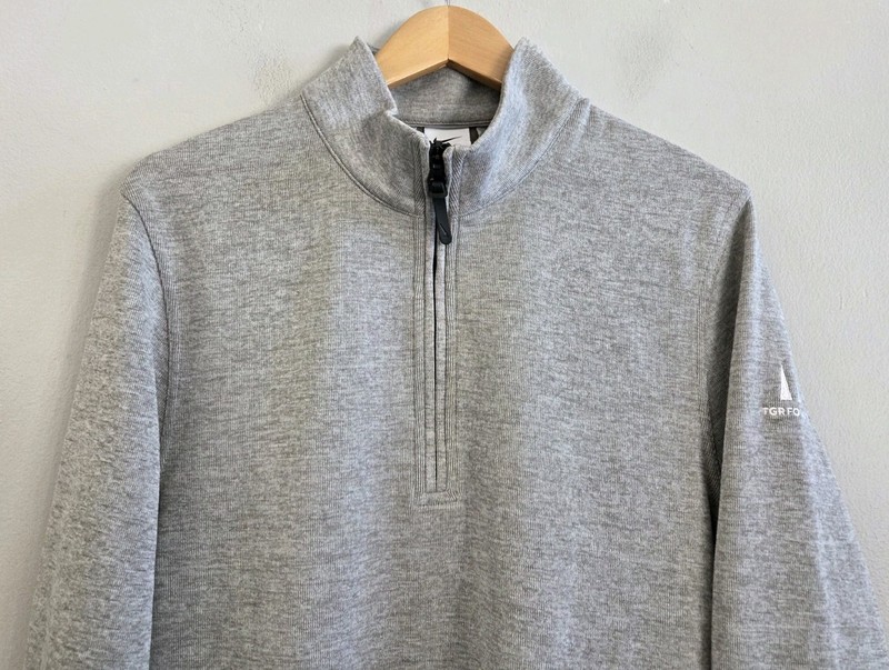 Nike Dri-Fit Player Half Zip Golf Pullover Heather Gray DH0986 Men's Size Small gallery