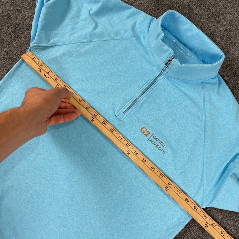 Holderness Bourne Dry Luxe Performance 1/4 Zip Pullover Size Medium Tailored Fit gallery