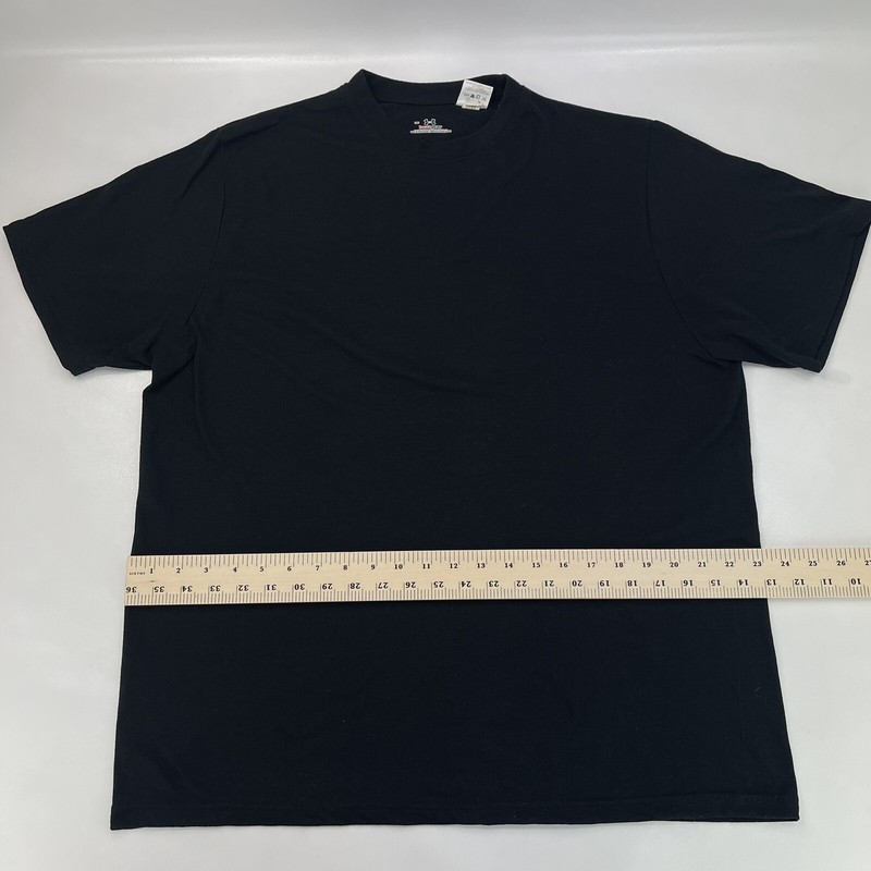Under Armour Plaid Solid Black Athletic T-Shirt HeatGear Men's Size L Training gallery