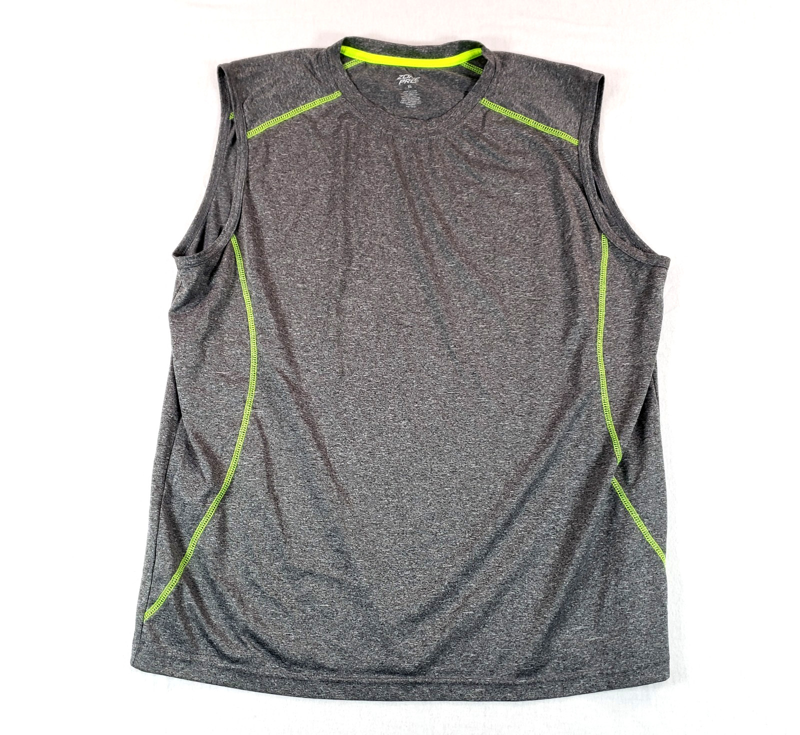 Zone Pro Athletic Mens Size XL Gray Green Sleeveless Shirt Top gallery