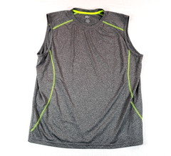 Zone Pro Athletic Mens Size XL Gray Green Sleeveless Shirt Top