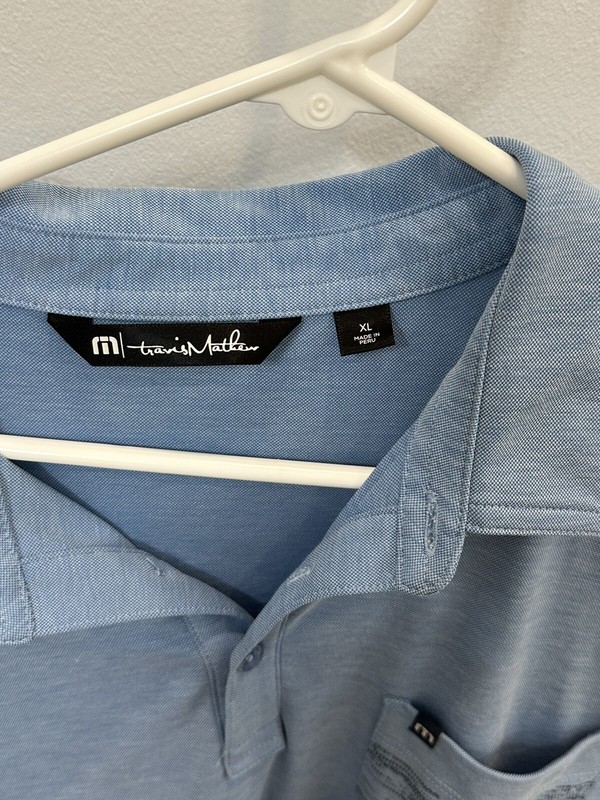 Harbor Town Golf Links HHI Travis Mathew Men's Polo XL Large Light Blue gallery
