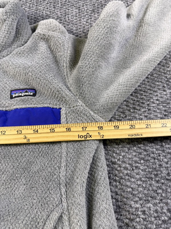Patagonia Snap-T Pullover Mens Medium Gray Fleece Long Sleeve Hiking Outdoor gallery