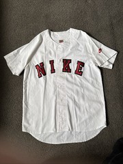 Vintage 80/90s Nike Air Baseball Jersey SpellOut Size Medium Rare
