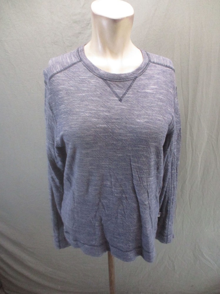 The North Face Size S Men Modal Cotton Blend V-Neck Long Sleeve Athletic Top 853