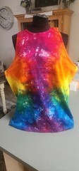 Vintage Bright Music Festival Car Show Hippie Tie Dye Tank Top MADE IN THE USA