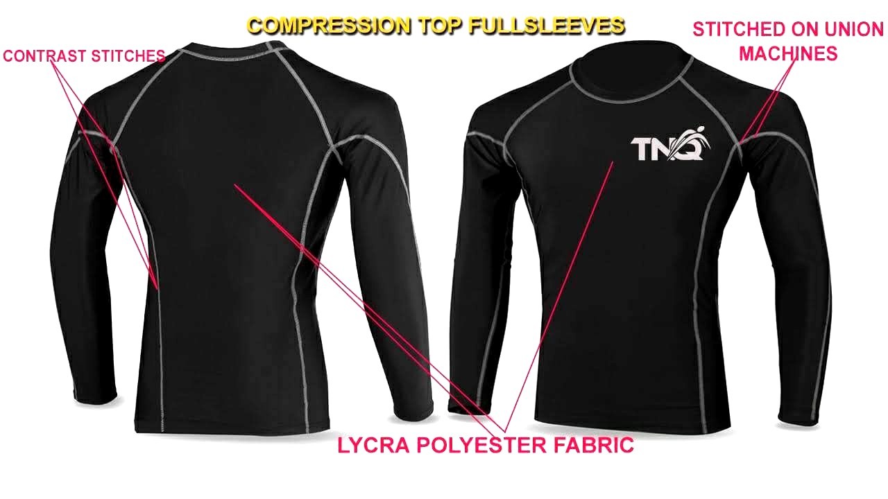 Compression base layer body Armour Long Sleeve men's gym T-Shirt Sports top TNQ gallery