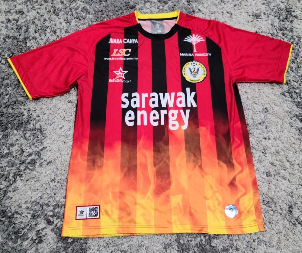 Starsport Biofit Sarawak FA 2014 2015 Futbol Soccer Jersey Men Size 2XL Striped