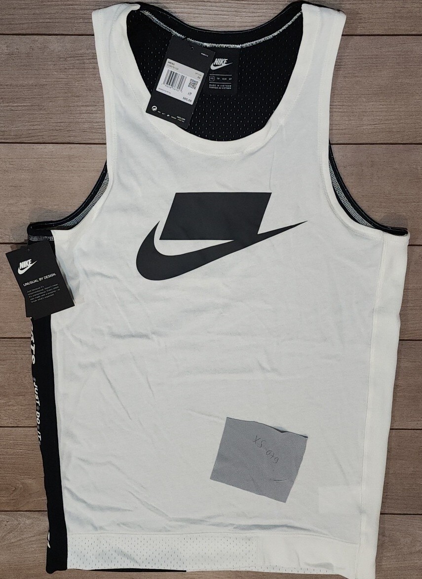 New Nike Knit Two Tone Men Black White Tank CJ5079-133 Size XS Unusual by Design gallery