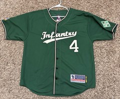 US Army 4th Infantry Div #4 Patch Baseball Jersey Battlefield Men’s Sz 52/XL
