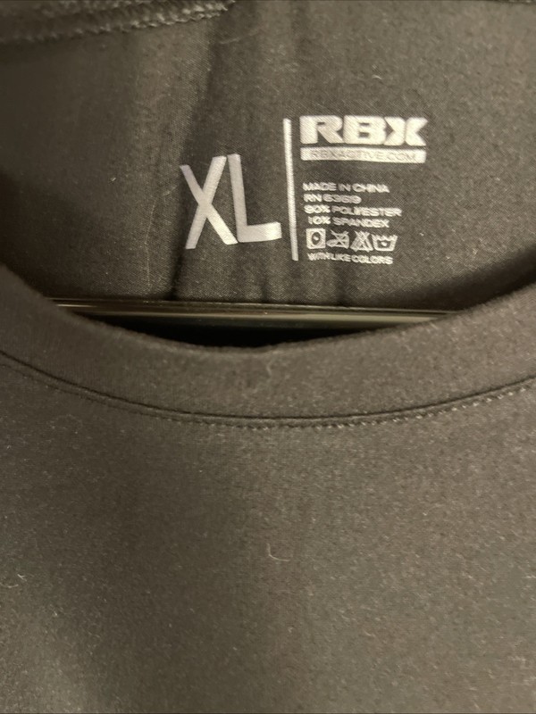 RBX X-T-Shirt Black Top Men's Extra Large XL Training Tee gallery