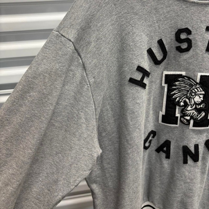Mens Hustle Gang Native American Chief Crewneck Sweatshirt Sz 2XL gallery