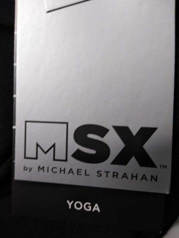 MSX By Michael Strahan Long Sleeve Athletic Shirt Mens Small Black Activewear gallery
