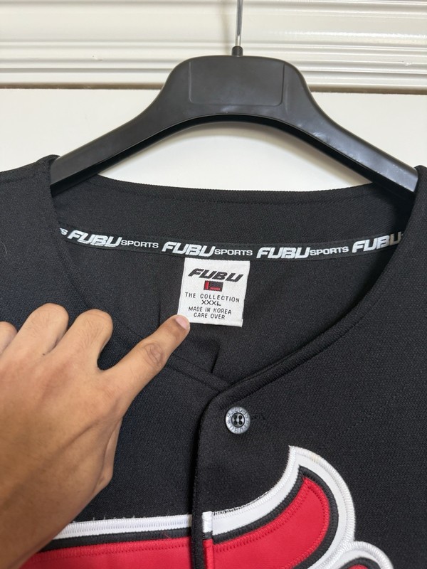 Vintage Fubu League #5 Men's Baseball Collection Sports Jersey Size 3XL gallery