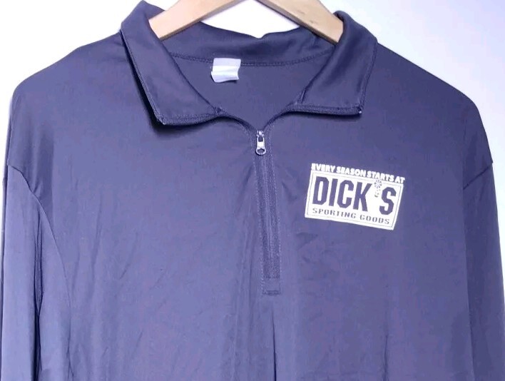 Dicks Sporting Goods pullover 1/4 zip men xl gray stretch long sleeve athleisure gallery