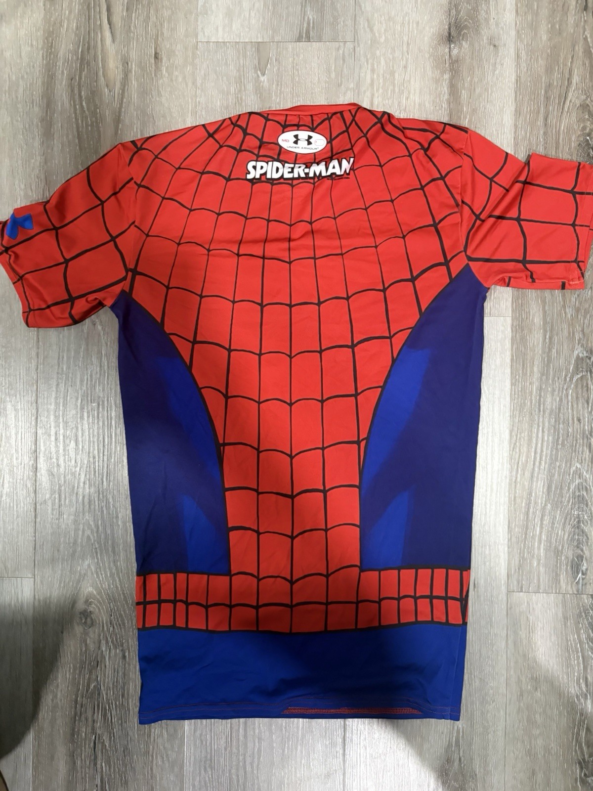 Under Armour HeatGear Spider-Man Marvel Compression T-Shirt Men's M Red Blue gallery
