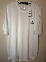 White Adidas D4M Tee NWT Size XL