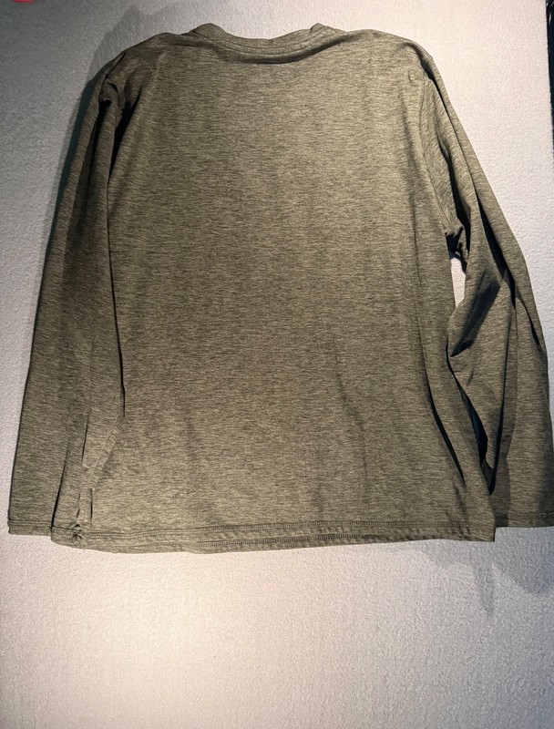 Rugged Elements Men's Long Sleeve Crew Neck Shirt Large Olive Green gallery