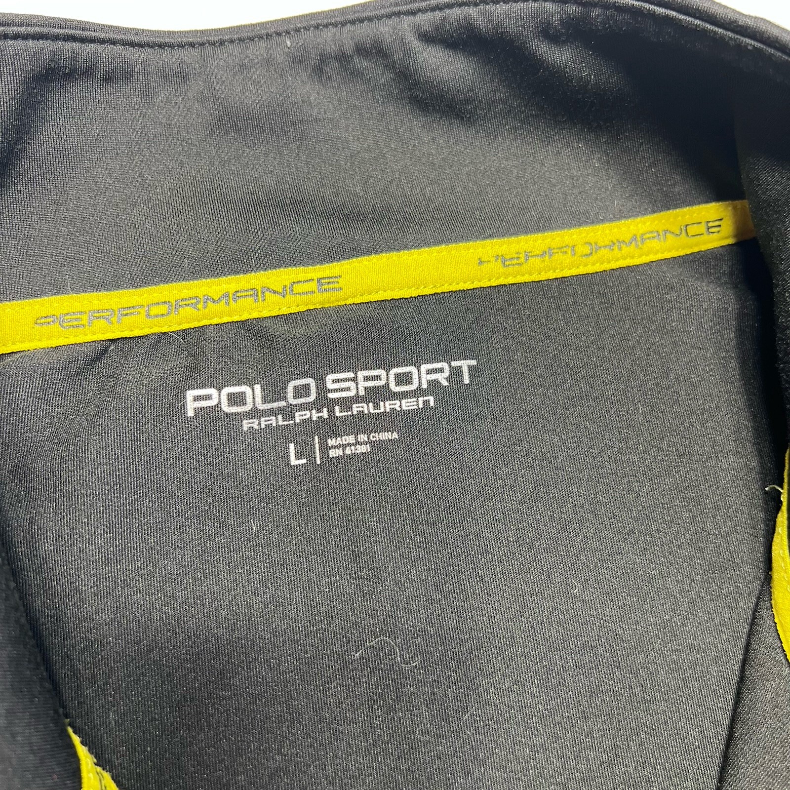 Polo Sport Ralph Lauren 1/4 Zip Pullover Men’s L Black Performance Long Sleeve gallery