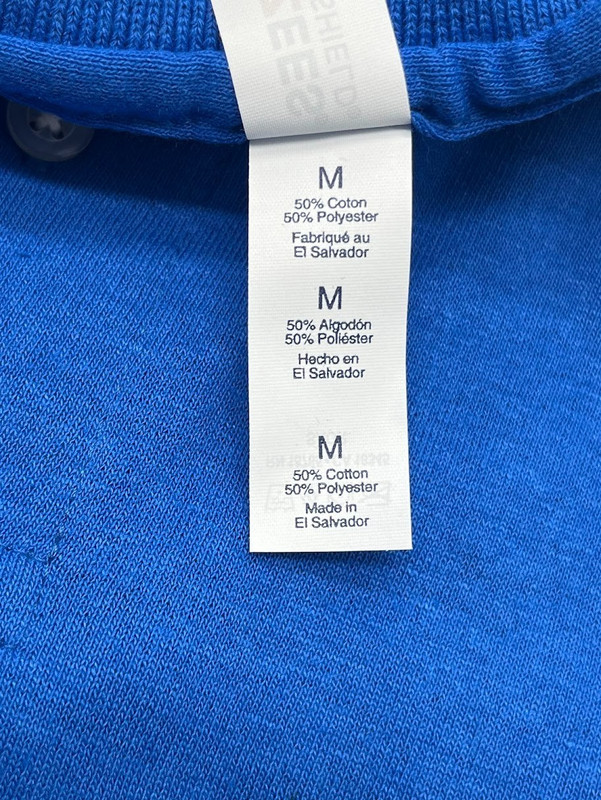Jerzees Mens Spotshield Long Sleeve Jersey Polo Shirt 437ML Royal Size Medium gallery