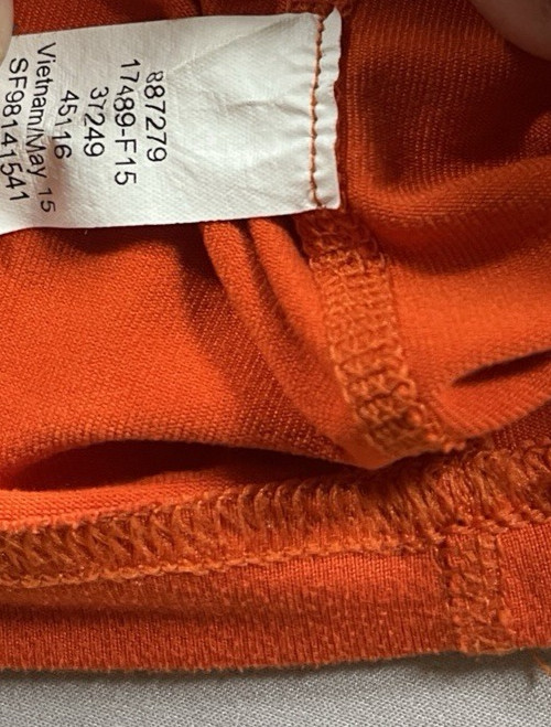 REI Co-op Midweight Base Layer 1/4 Zip Pullover Shirt Men Large Orange Hiking gallery