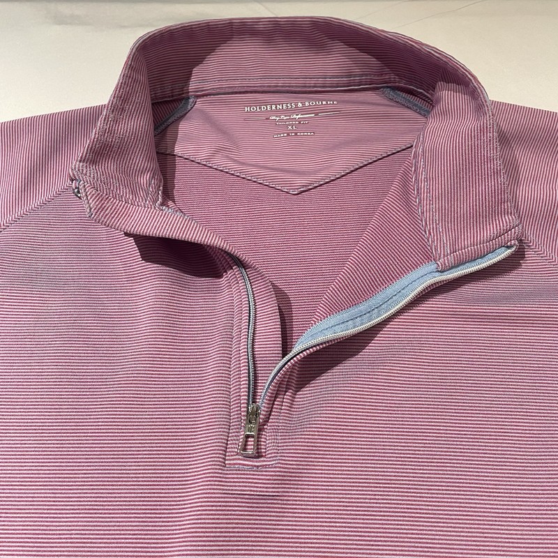 Holderness & Bourne Men’s Dry Luxe Performance Golf Pullover 1/4 Zip XL Pete Dye gallery