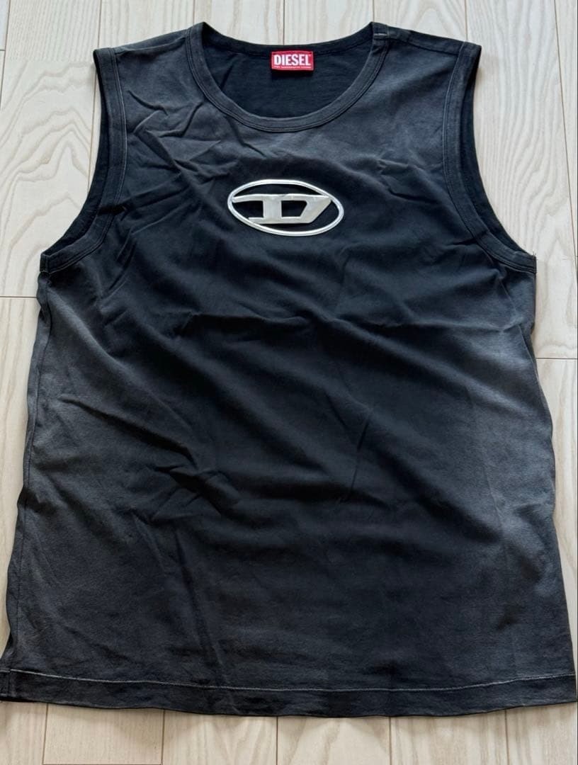DIESEL A13601 Men Black T-BRICO faded tank top Size: XL NEW gallery