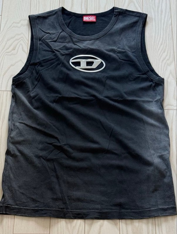 DIESEL A13601 Men Black T-BRICO faded tank top Size: XL NEW gallery