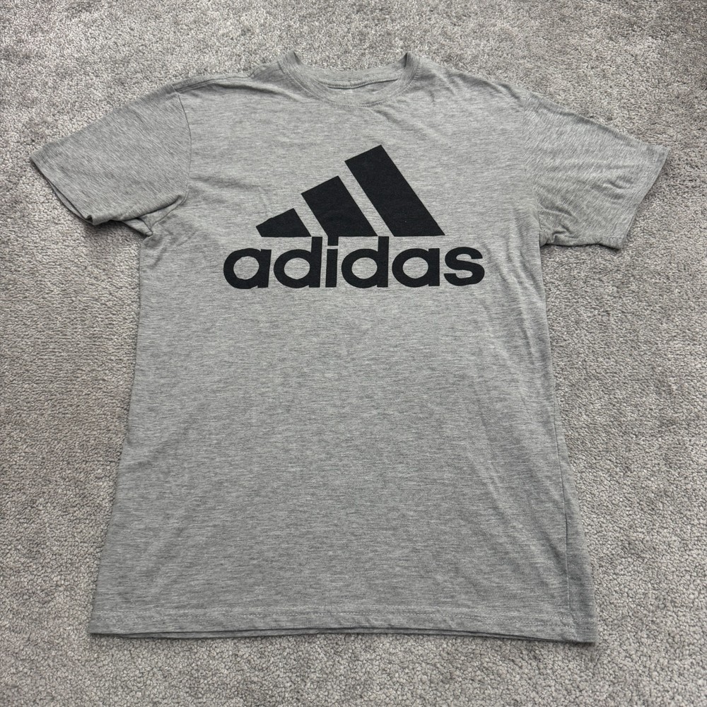Adidas Golf Graphic T-Shirt Mens Small Gray Short Sleeve Crew Neck Active Tee
