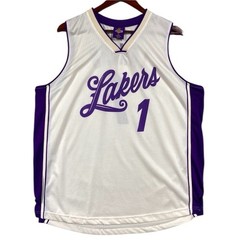 Lakers Links Marketing Group Jersey #1 Mens Size XL White Purple Promo