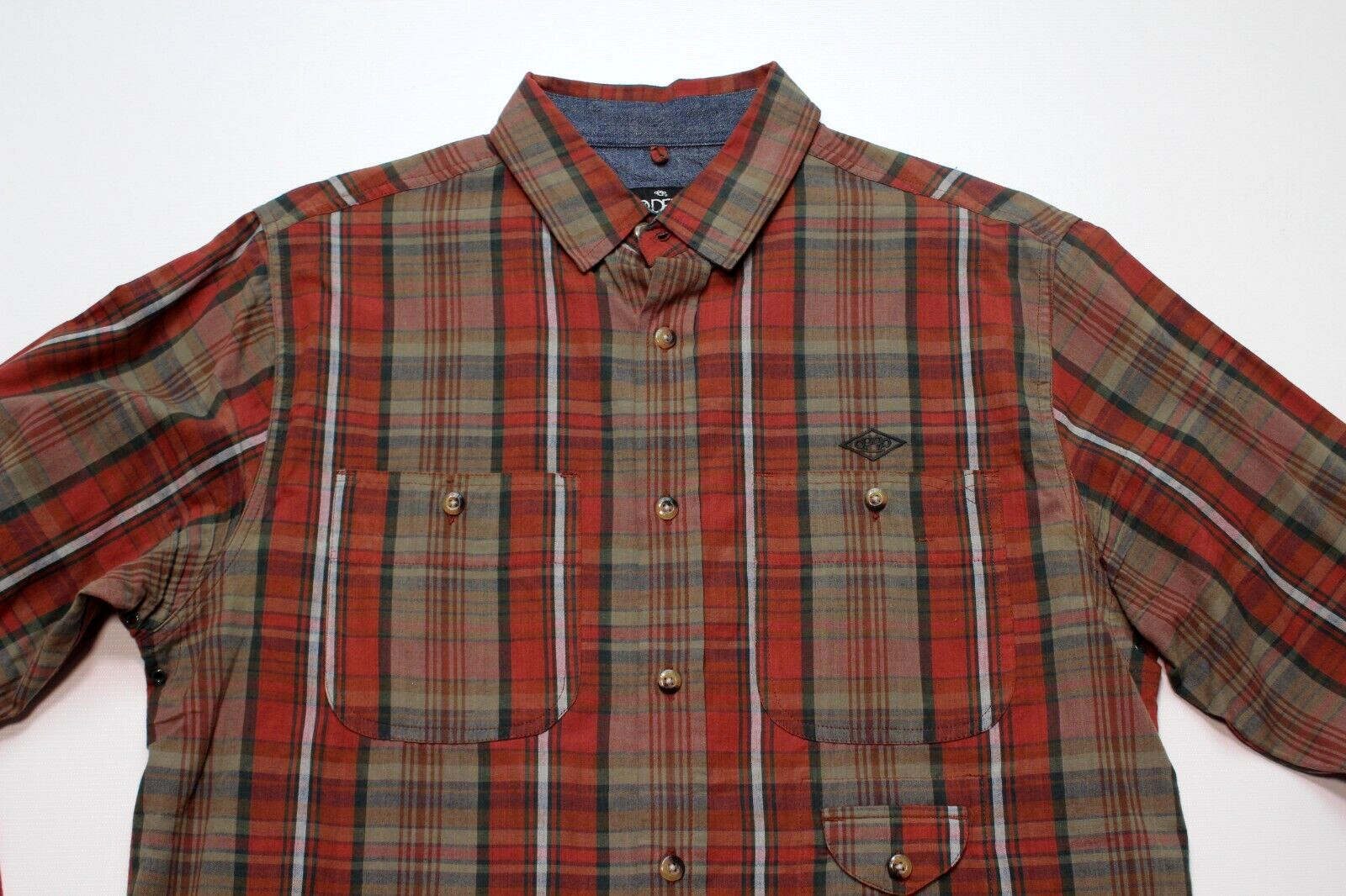 10 DEEP NYC ~PLAID~ SHIRT M button/work/flannel/utility/alife/noah/only/ny/vtg gallery