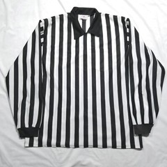 Referee Shirt Mens Size XXL 50 52 Teamwork Athletic Apparel Zip Zebra Jersey