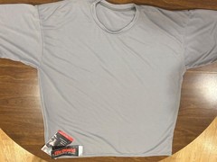 New Pair McDavid Lightweight Loosewear Moisture Wick T-Shirts, L, 1 Gray,1 White