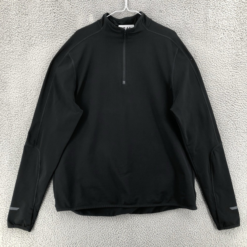 C9 By Champion 1/4 Zip Pullover Sweatshirt Golf Men's Size XL Black 9341