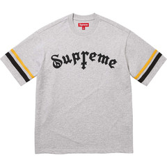 Supreme Cross S/S Top Black Heather Grey Cyan 3colors FW25