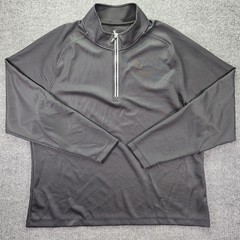 Fairway & Greene Tech 1/4 Zip Pullover Mens XXL 2XL Black Gray Golf Performance