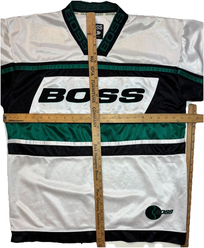 VTG BOSS Jeans Hip Hop Jersey Hockey Soccer Mens Medium Streetwear gallery