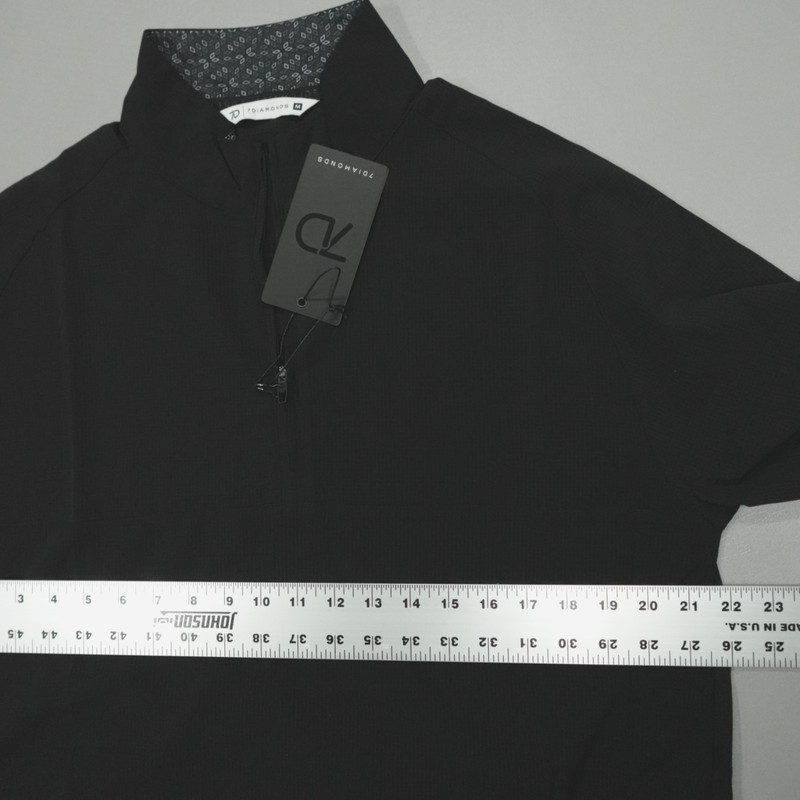 7 Diamonds Oxygenate 1/4 Zip Pullover Size M Anti-Odor Quick Dry Stretch Black gallery