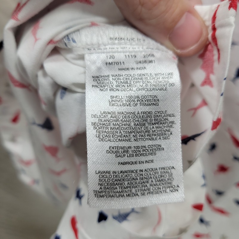 NWOT COLUMBIA PFG Red White Blue Fish Print Button Down Fishing Shirt Large gallery