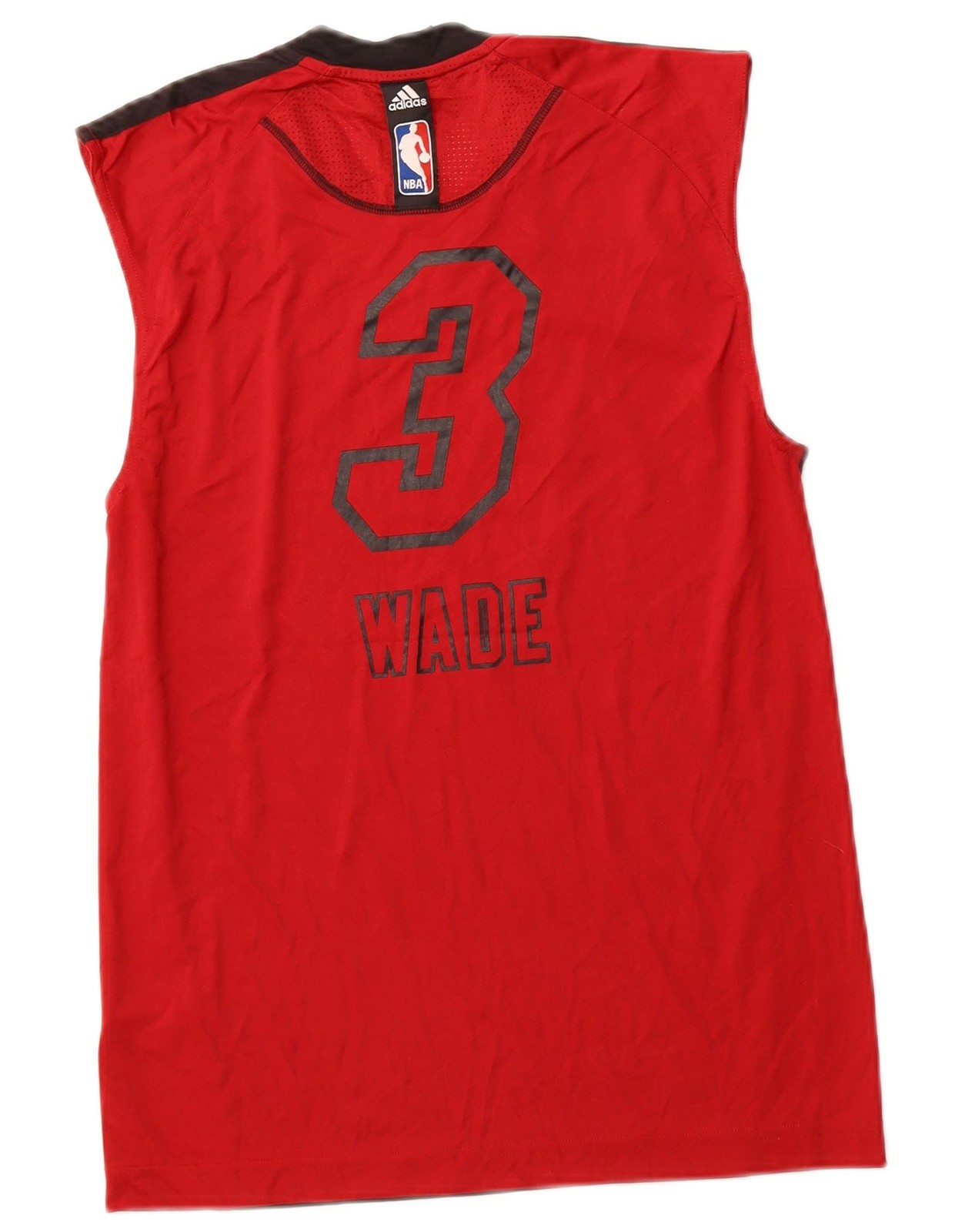 ADIDAS Mens Wade 3 Graphic Vest Top Small Red Colourblock Polyester BQ05 gallery