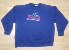Cleveland Indians Chief Wahoo VTG Embroidered XL Sweatshirt 95 AL CENTRAL CHAMPS