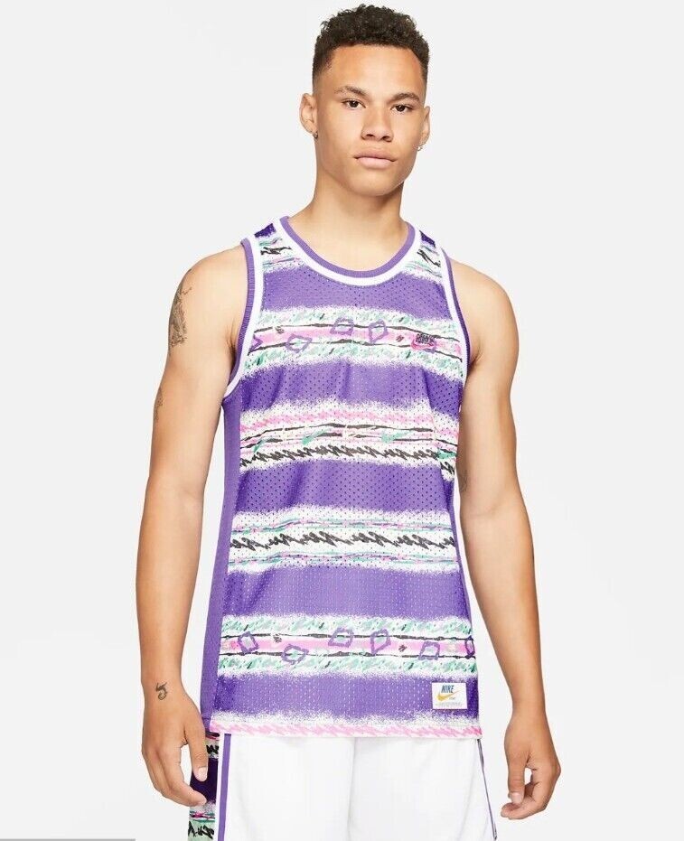 🆕 Nike Stories Retro Style Basketball Jersey Mens Classic Size S DM7938 599 NEW gallery