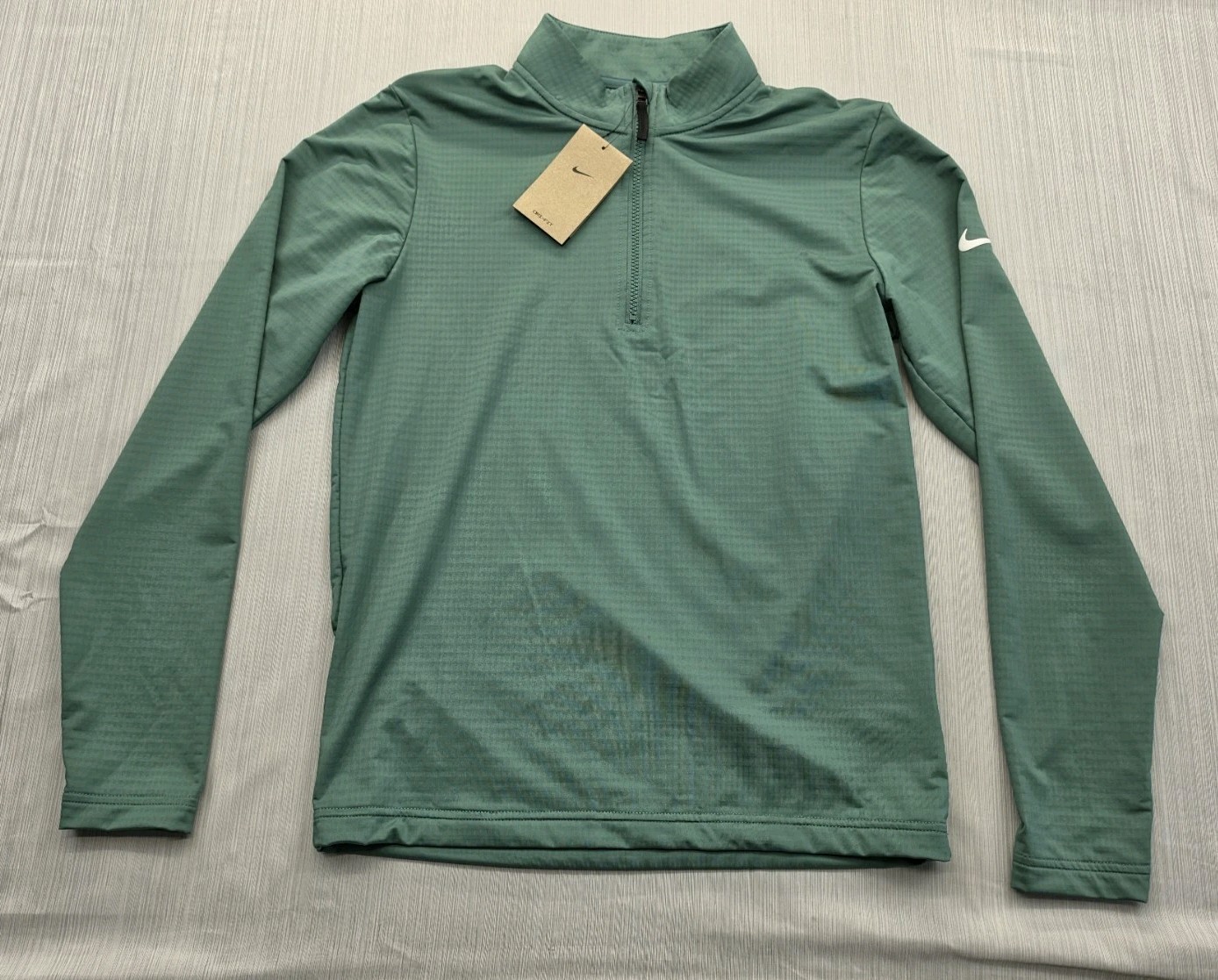 New Nike Golf Dri-Fit Victory 1/2 Zip Shirt Mens Size Small Bicoastal Green $75 gallery