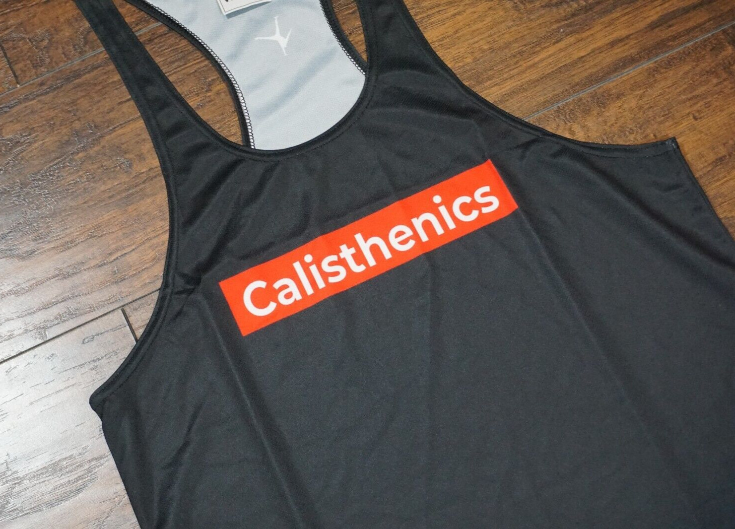 Calisthenics Supreme like Kura Gym Wear Top Men Training Red Black Workout Sz Me gallery