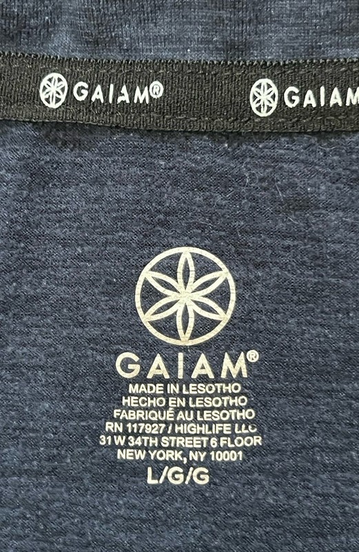 Gaiam Blue Workout T-Shirt Mens Sz L Yoga Gym Athletic Soft Stretch Short Sleeve gallery