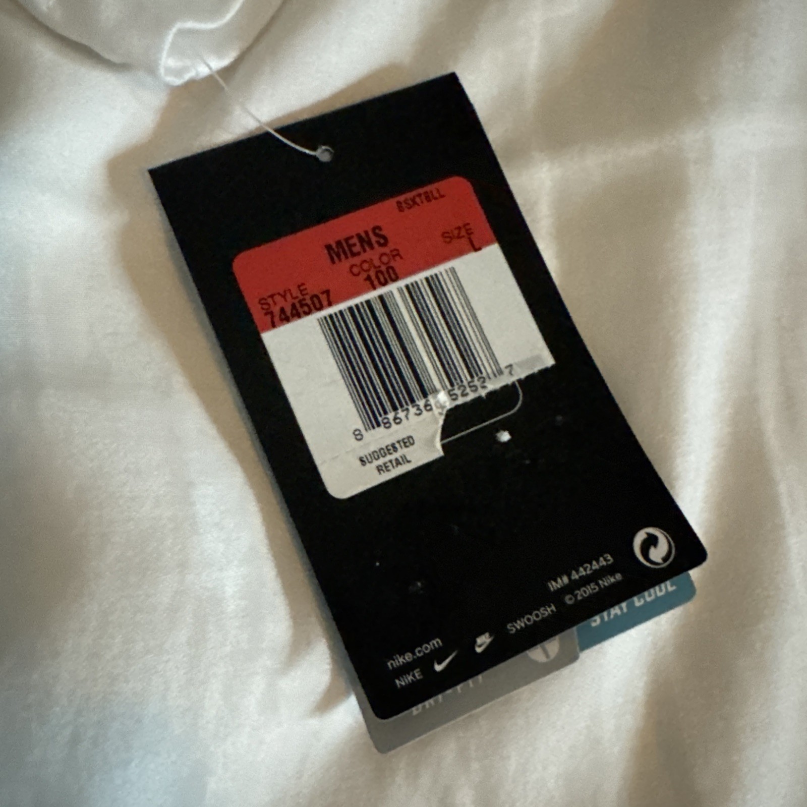 Nike I Love Basketball White Mens Large Dri Fit gallery