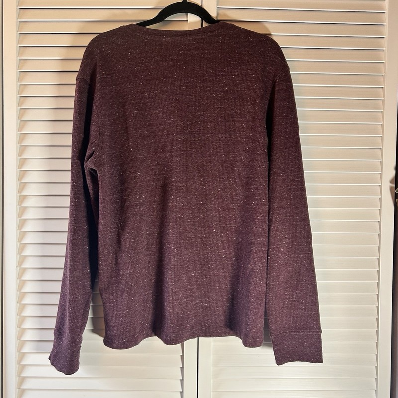 01.Algo Performance Large Moisture Wicking Quick Dry Outdoorsy Burgundy Henley gallery